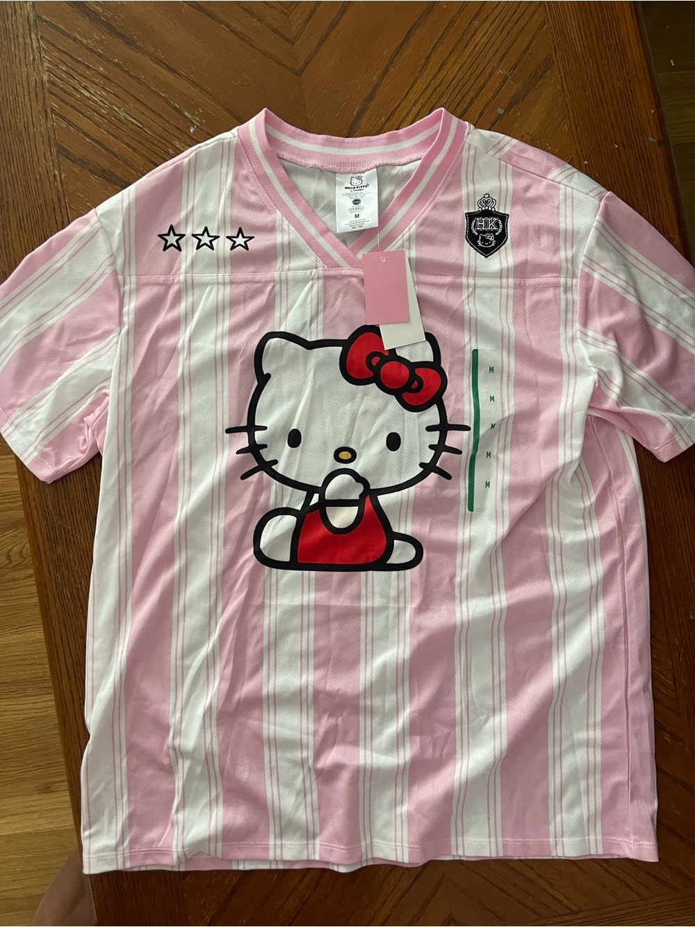 Hello Kitty Pink and White Stripe Jersey - Picture 2 of 5